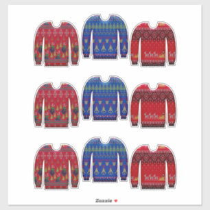 Sticker Chandail tricot nordique hiver
