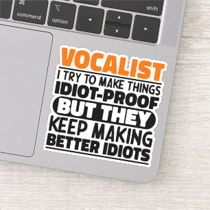 Sticker Chanteur J'essaie de rendre les choses Citation d'