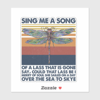 Sticker Chantez-Moi Une Chanson D'Une Lasse Qui Est Partie