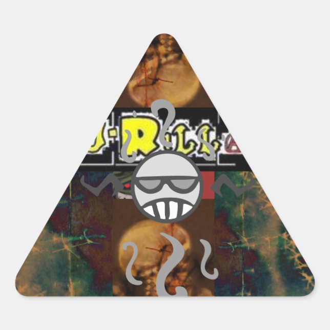 Sticker chaotique J-Rilla et Triangle du crâne (Devant)