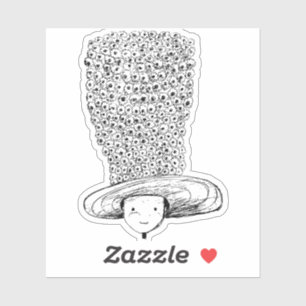 Sticker Chapeau de fleurs