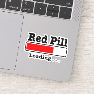 Sticker Chargement de la pilule rouge