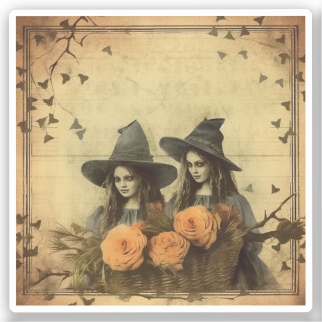 Sticker Chariot Halloween vintage (11) (Recto)