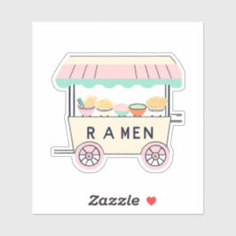 Sticker Chariot ramen pastel mignon