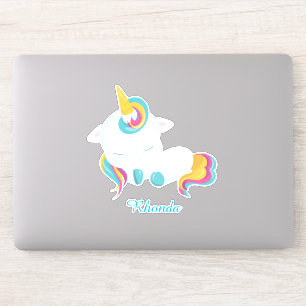 Sticker Charme Unicorne dormant
