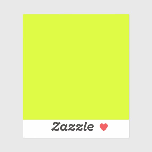 Sticker Chartreuse Jaune (couleur unie) (Feuille)