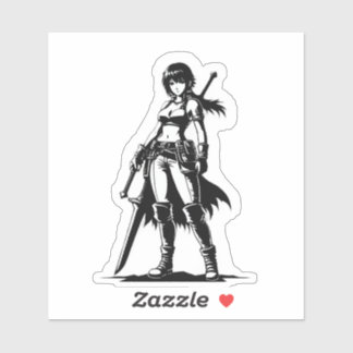 Sticker chasseur mystique fille du Nord5