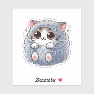 Sticker Chat à bulle drôle