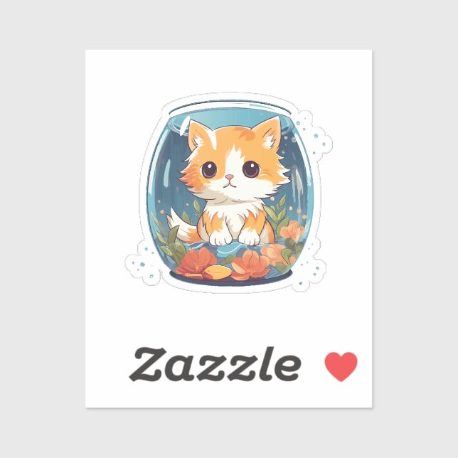 Sticker Chat coupable (Feuille)