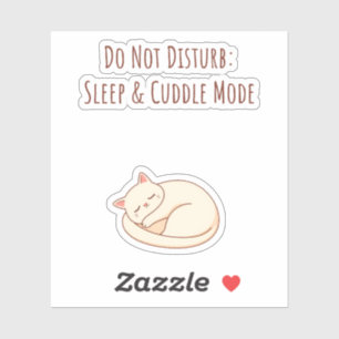 Sticker Chat Cozy en Mode Sommeil