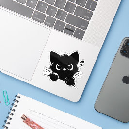 Sticker Chat Curieux Personnalisé