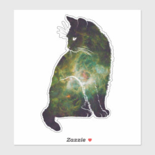 Sticker Chat magique de l'espace
