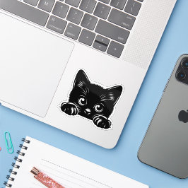 Sticker Chat mignon qui regarde
