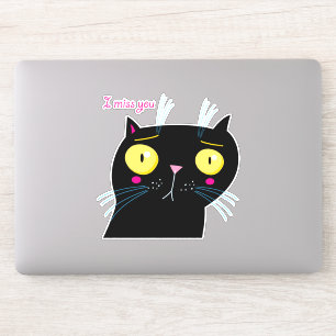 Sticker chat noir