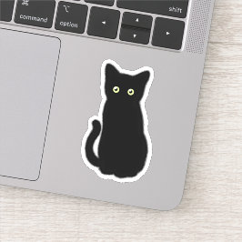Sticker Chat noir, chaton mignon, plaisir spottaculaire