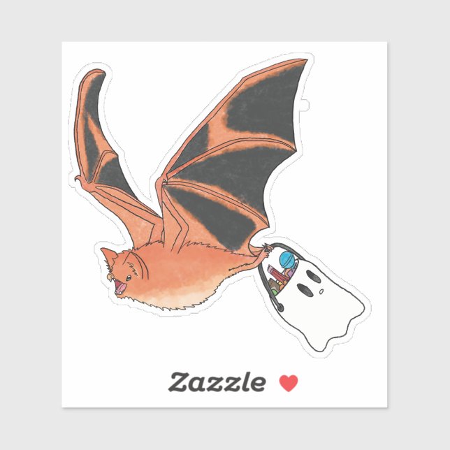 Sticker Chat peint (Feuille)