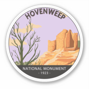 Sticker Château de Cutthroat du Monument National d'Hovenw