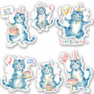 Sticker Chats Joyeux anniversaire