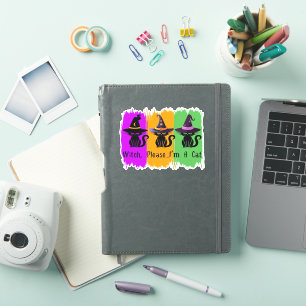 Sticker Chats Noirs En Sorcière Casquette Essentiel T-Shir