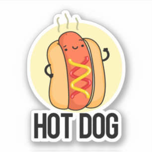 Sticker Chaud Chien Funny Snack Pun