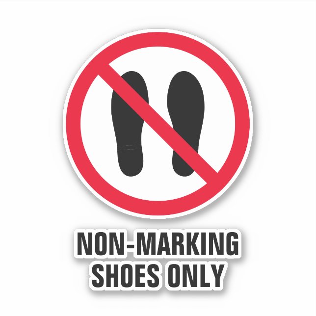 Sticker Chaussures sport non marquantes ne signent que les (Devant)