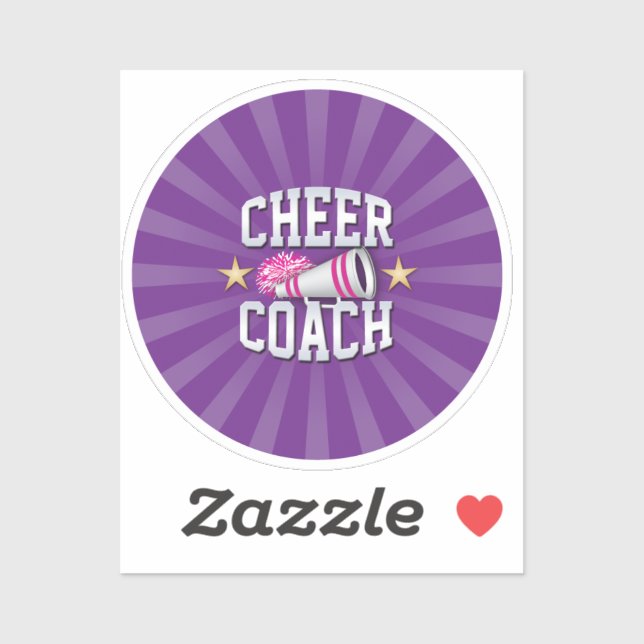 Sticker 'Cheer Coach' (Feuille)