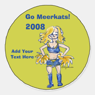 Sticker Cheerled personnalisé 3