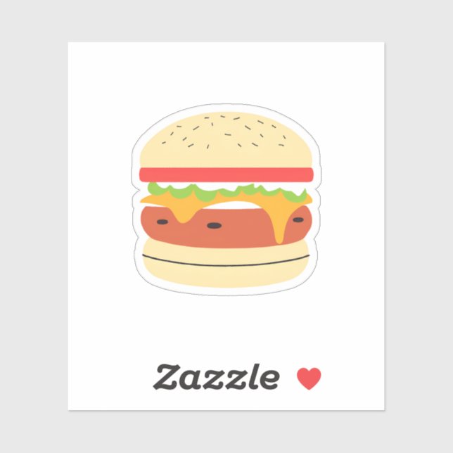 Sticker Cheeseburger (Feuille)