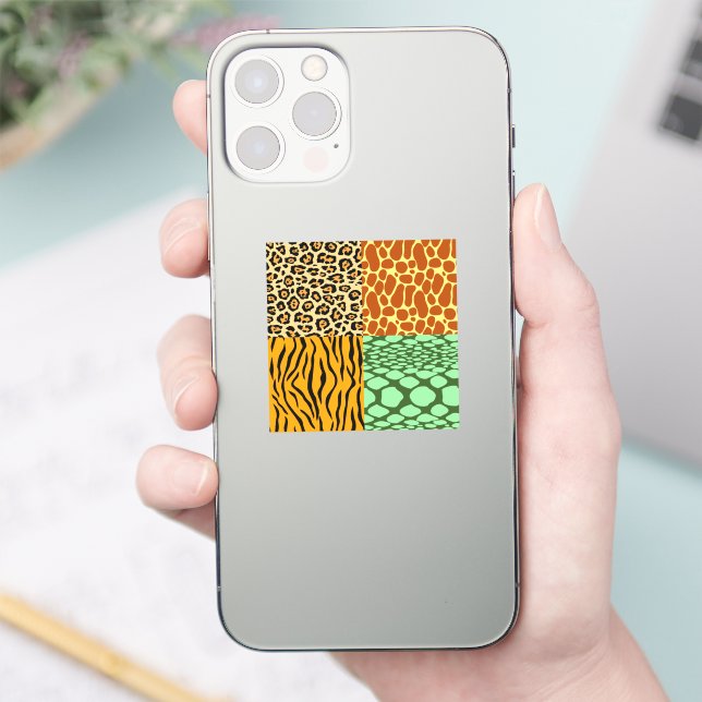 Sticker Cheetah, Giraffe, Tigre et Serpent (Téléphone)
