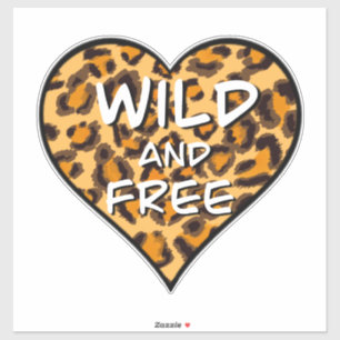 Sticker Cheetah léopard amusant motif sauvage et libre coe