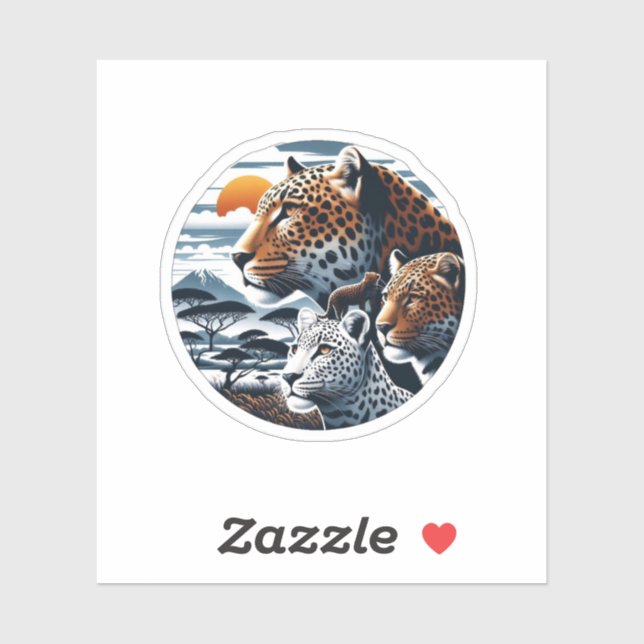 Sticker Cheetahs (Feuille)