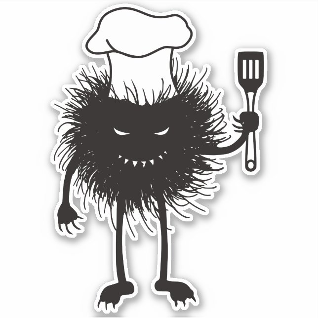 Sticker Chef de personnage de personnage Evil Cook (Devant)
