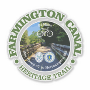 Sticker Chemin du patrimoine du canal de Farmington (c)