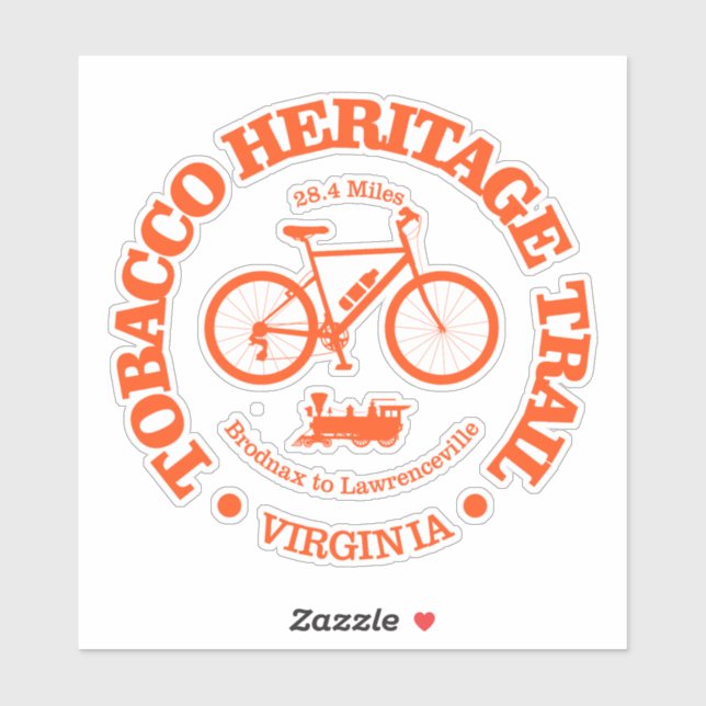 Sticker Chemin du patrimoine du tabac (cyclisme) (Feuille)