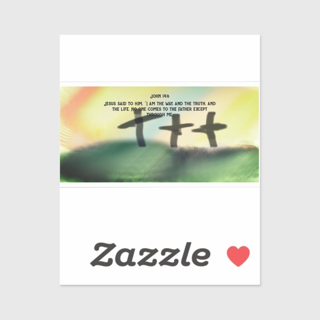 Sticker Chemin Jésus (Feuille)