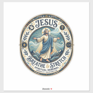 Sticker Chemise de bien-être Jésus Mouvement Douce Concept