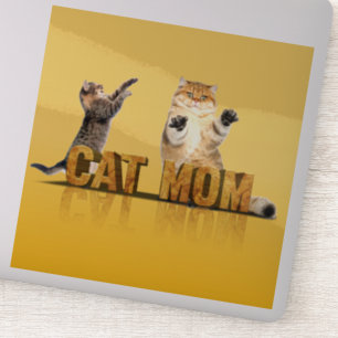 Sticker Chemise de chat drôle cadeau maman chat maman