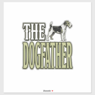 Sticker Chemise de conception de gravure vintage Terrier D