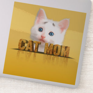 Sticker Chemise de maman de chat cadeau maman chat fem