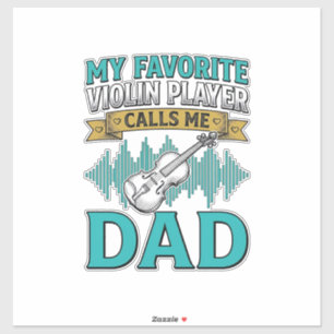Sticker Chemise de papa violoniste Le joueur de violon fav