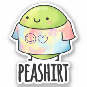Sticker Chemise de pois drôle Veggie Pea TShirt Pun