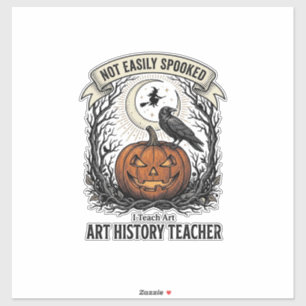 Sticker Chemise d'enseignant d'histoire de l'art avec grav