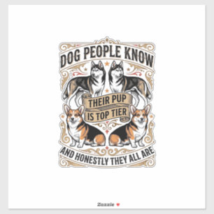 Sticker Chemise drôle pour amateur de chien avec débat vin