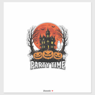 Sticker Chemise fantôme citrouille Vintage Halloween Party