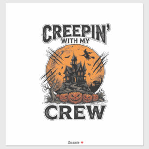 Sticker Chemise Halloween Maison Hantée Creepin With My Cr