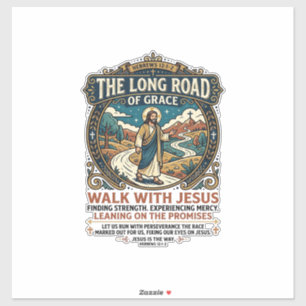 Sticker Chemise Jésus Camionneur Long Trajet Inspirante Fa