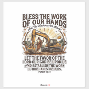 Sticker Chemise Jésus Mécanicien Diesel Équipement Lourd F