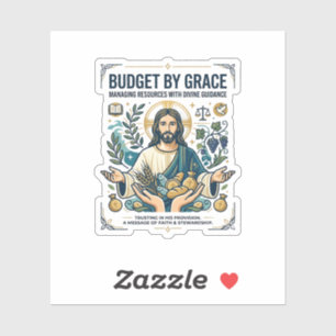 Sticker Chemise Jésus Paix Financière Voyage Sans Dette Ch