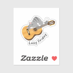 Sticker Chemise Lazy friday