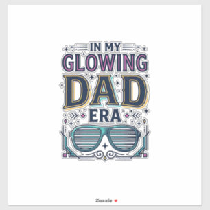 Sticker Chemise Lunettes de soleil néon rétro de l'ère Pap